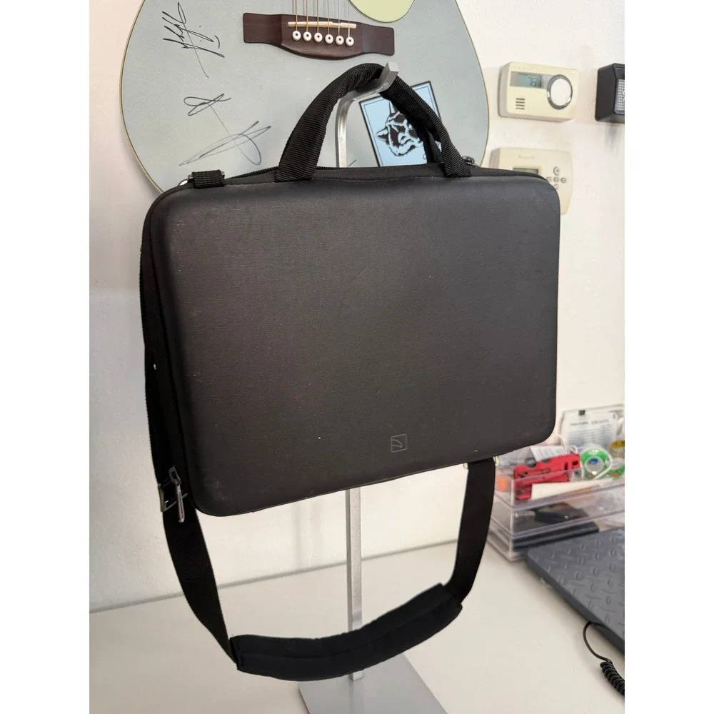Tucano Milano Black Laptop Messenger Bag 12 inch Tablet Case Crossbody Briefcase